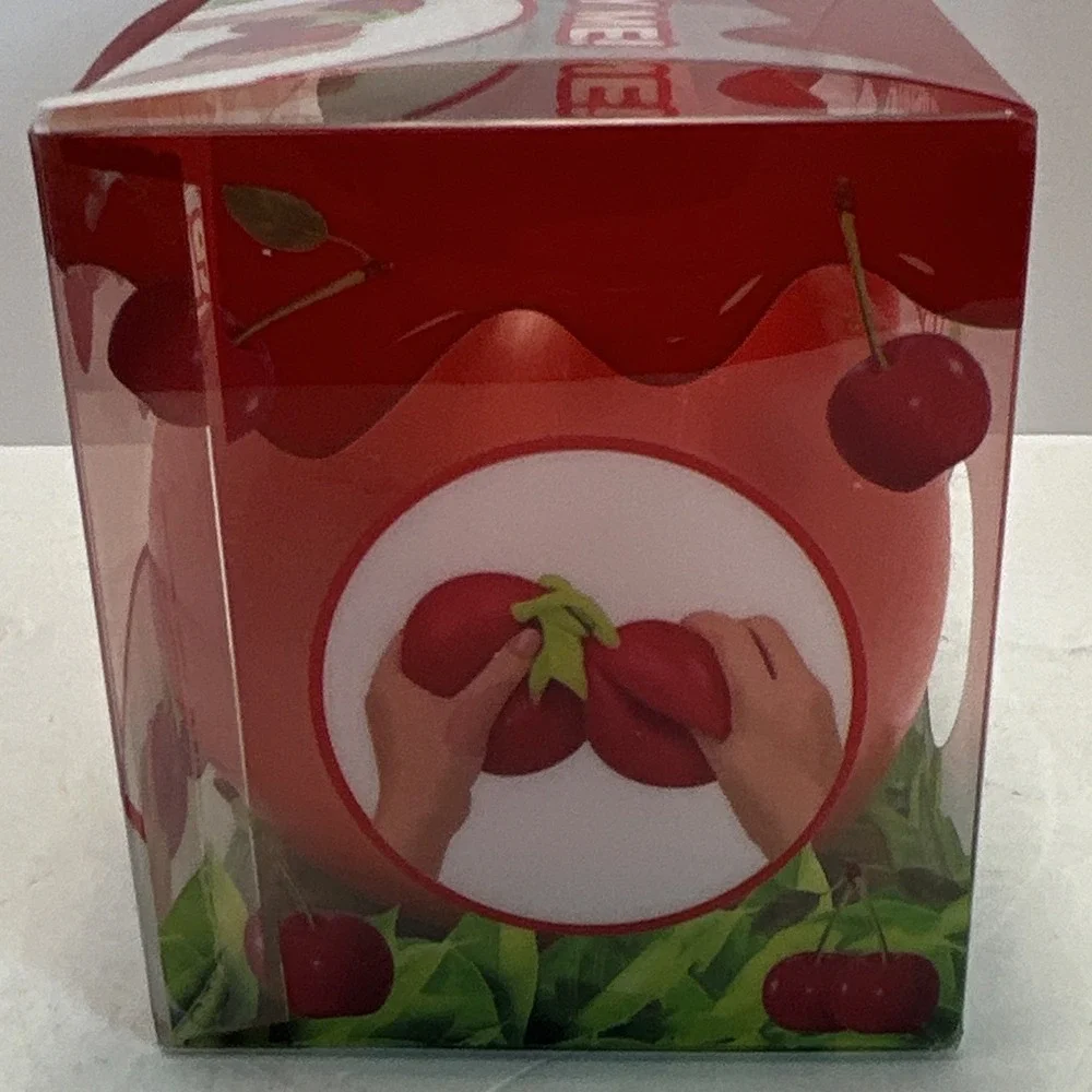 Squishy Cherries Tactile Squeeze Toy, Red/Green, Ages 4-7 8-11 17+